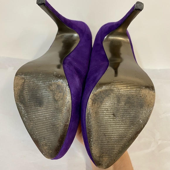 Steve Madden Vivvaa Purple Suede Heels - Picture 7 of 9